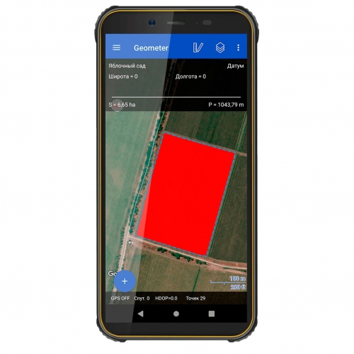 GeoMeter SCOUT mobile device for measuring of the field areas